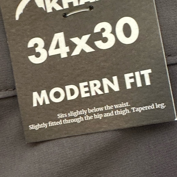 Mountain Khakis Water Rock Grey Pant NWT 34/30 Modern Fit - Picture 5 of 6